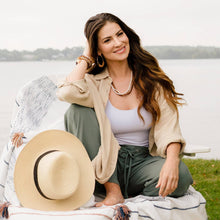 Sand Button Up Top Aaliyah Gauze Long Sleeve