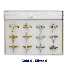 Stainless Steel Winged Cross Ring