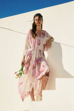 Laelia Orchid Bloomlight V Neck Kaftan Dress