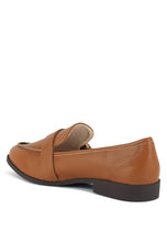 Tan Sheboss Buckle Detail Loafers