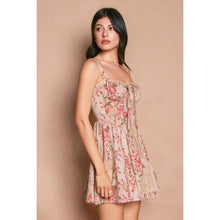 Soft Camellia Saltwater Bloom Corset Sweetheart Mini Dress