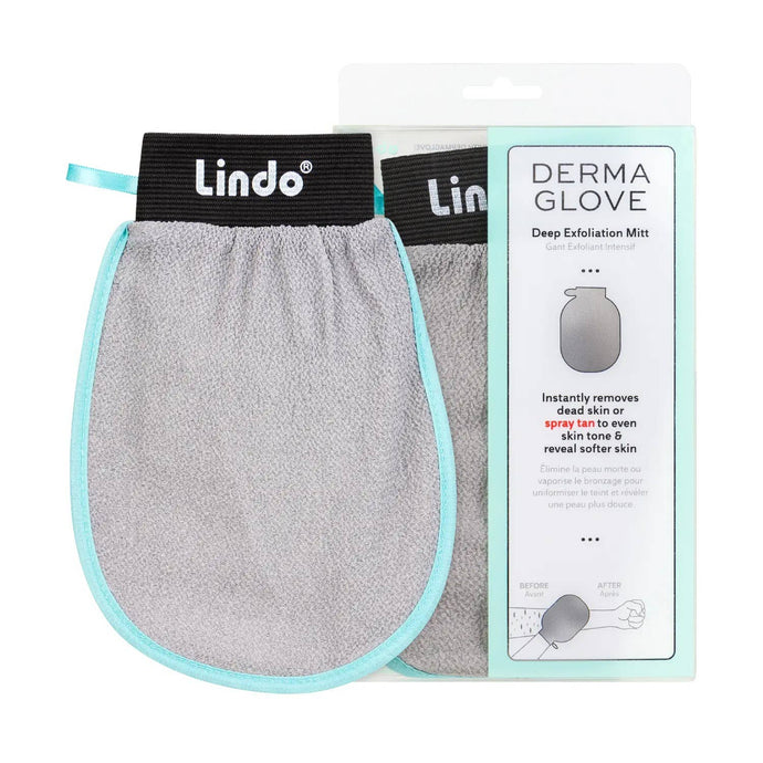 Lindo Dermaglove - Deep Exfoliation Mitt: Gray/Mint