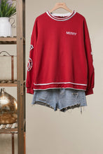 Red Christmas Back Lettering Sweatshirt