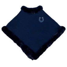 NFL Indianapolis Colts Fur Trim Poncho