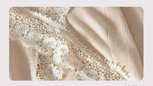 Beige Lace Backless Knit Sweater Top