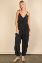 Denim PLUS SIZE Mineral Washed Cotton Gauze Jumpsuit