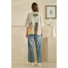Light Blue Washed Patchwork Oli+Hali Tee