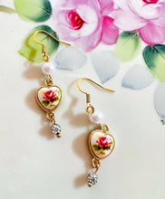 Fancy Rose Pearl Earrings