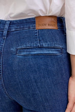 Dark High Waist Flare With Patch Pockets Judy Blue Jeans