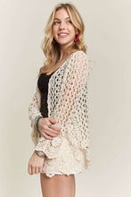 CROCHET CARDIGAN HEM - CET3546: BLACK / S/M-M/L(3-3)