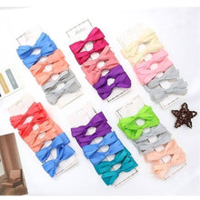 12pk Pastel Tone Bow Hair Clip Pin