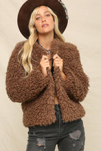 Latte Open Front Fuzzy And Cozy Jacket