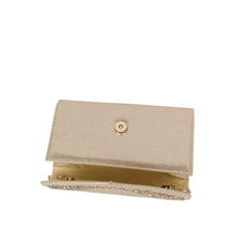 Gold Glitter Edge Envelope Evening Bag