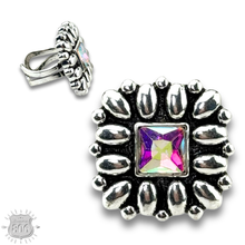 Silver Western silver and stone ring