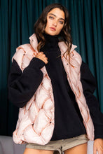 Baby Pink Button-up Down Puffer Vest