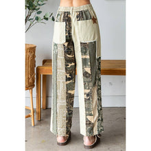 Tan Mineral Washed Patchwork Twill Oli+Hali Pants