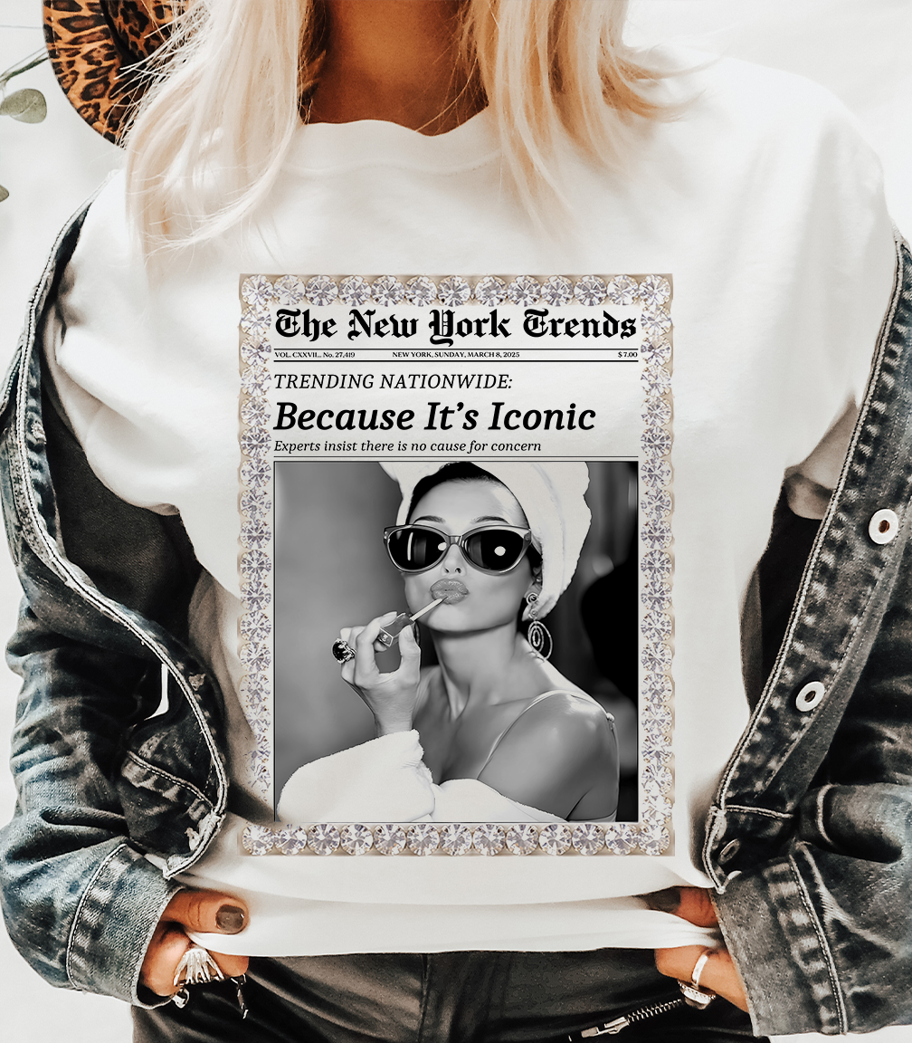 Natural Because It's Iconic Newspaper Tee