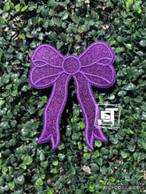Blue Bow Glitter Bows(Set of 2) ....Patches