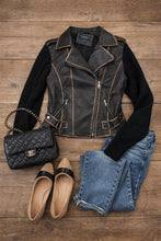 Coffee Phoenix Fusion Biker Jacket