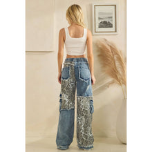 Denim Washed Leopard Oli+Hali Jeans