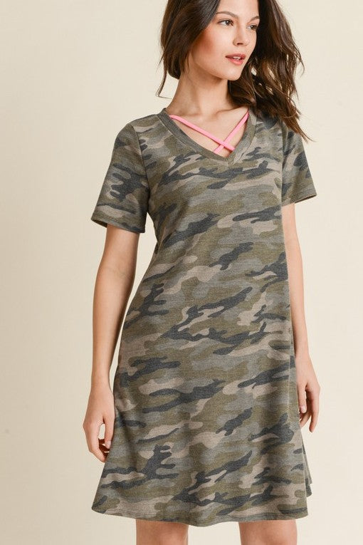 Army Green Camo Crisscross V Neck Dress 12/28/24 9399 B'Dazzled Shop Army Green Camo Crisscross V Neck Dress 12/28/24 9399 B'Dazzled Shop
