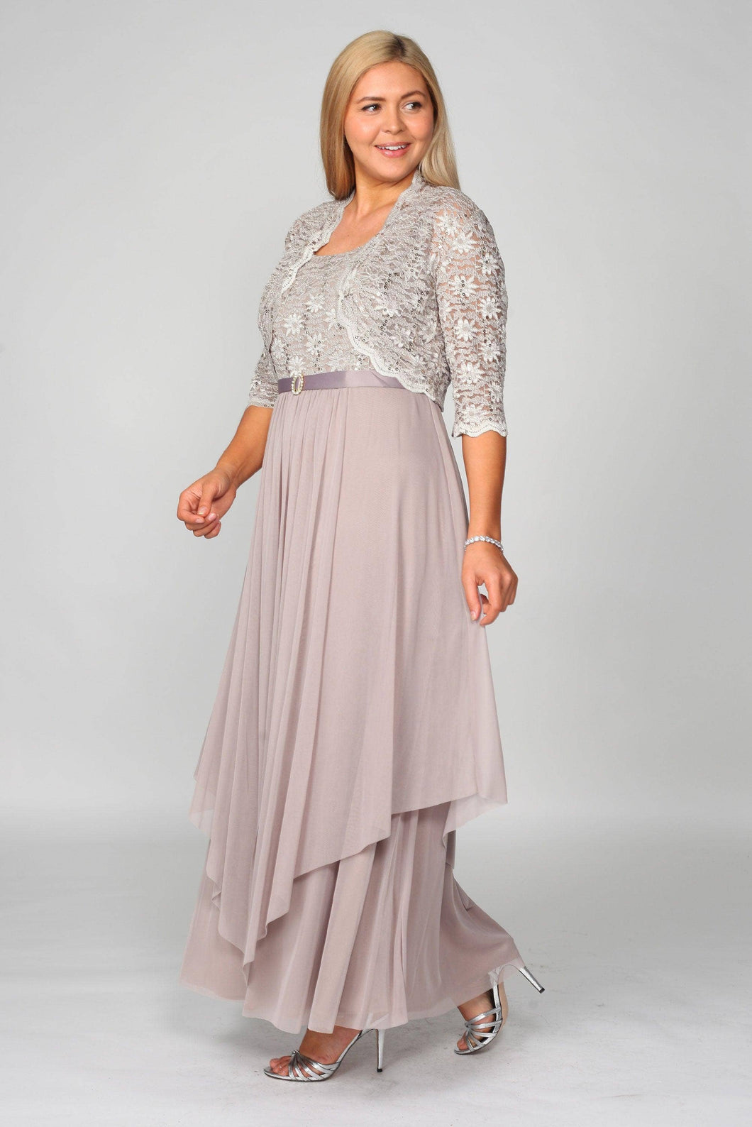 Champage Long Mother Of Bride Formal Dress