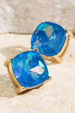 Flamingo Faceted Glass Stud Earrings