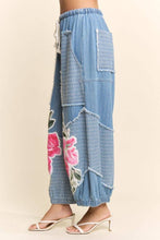 Light Denim Multi Flower Patchwork Davi & Dani Pants