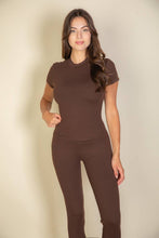 Coffee Basic Solid Leggings