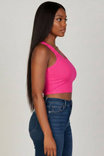 Fuchsia Ribbed Tank Top