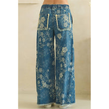 Denim Floral Patch Embroidered Oli+Hali Pants