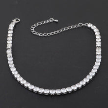 Clear Cubic Rhinestone Choker Necklace
