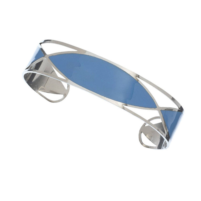 Blue Hypoallergenic Stainless Steel Oval Bracelet