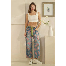 Denim Washed Floral Barrel Oli+Hali Jeans