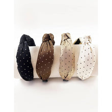 Polka Dot Knotted Headband: MIX COLOR / ONE(12)