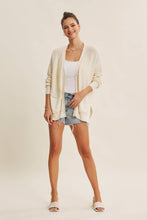 Vanilla Slouchy Charm Button Down Cardigan