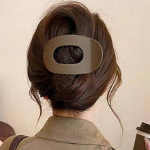 Taupe Jumbo Lay Flat Oval Hair Claw Clips