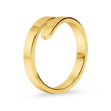 Stainless Steel Blank Engravable 2 Name Wrap Ring Gold / 7