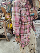 Pink Plaid Rare Bird Snapfront