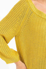 Mustard Long Sleeve Knit Pullover
