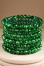 Glass Bead 9 Set Bracelet: BL-GLACIER GLOW