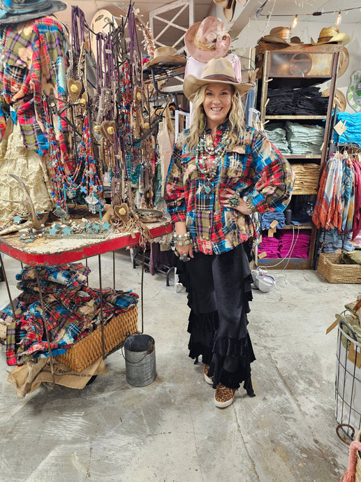 Zig Zag Flannel Rare Bird Shirt