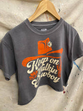 Charcoal Walk On Cowboy Relaxed Crop T-shirt