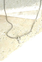 Silver Mini Cross Necklace