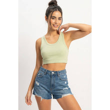Pastel Green Cropped Tank Top