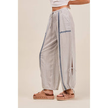 Vintage Charcaol Lightweight Multi Stripe Joggers