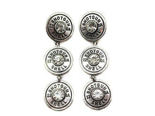 Clear Western 3 Shotgun Shell Dangle Earring
