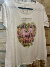 Strengthen My Heart Tattered Rare Bird Shirt