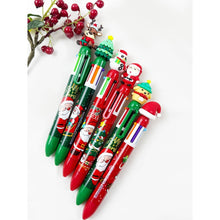 Christmas Theme Multi Color Ballpoint Pen: MIX COLOR / ONE(12)