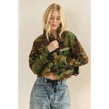 Camo Sequin Contrast Veveret Jacket